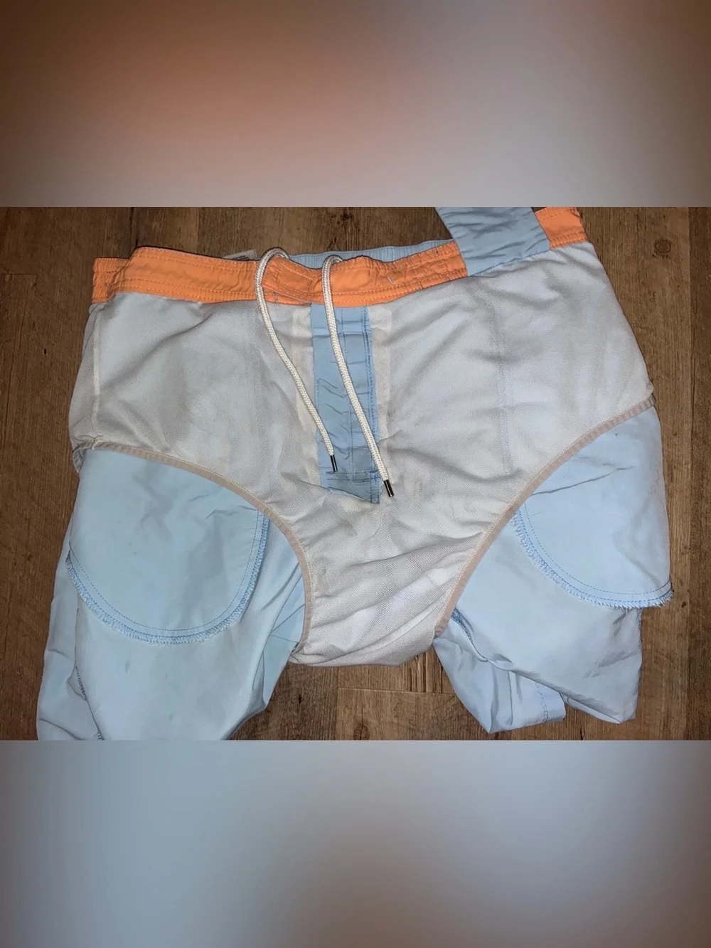 Polo Ralph Lauren Light Blue Swim Shorts with Coral Pony
